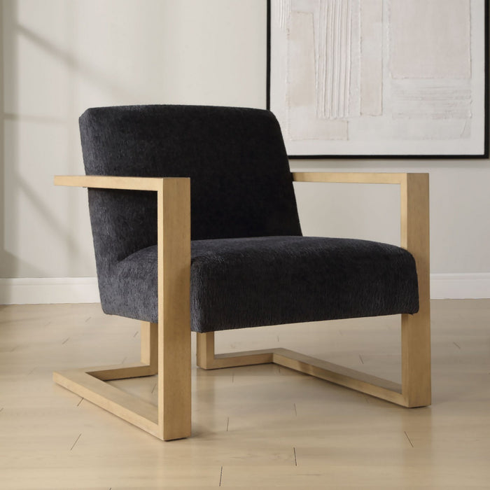 Uttermost 23851 Accent Chair, Solid Wood
