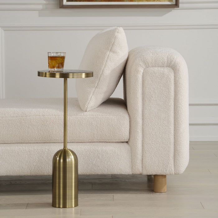 Uttermost 24173 Drink Table, Brushed Brass Stainless Steel