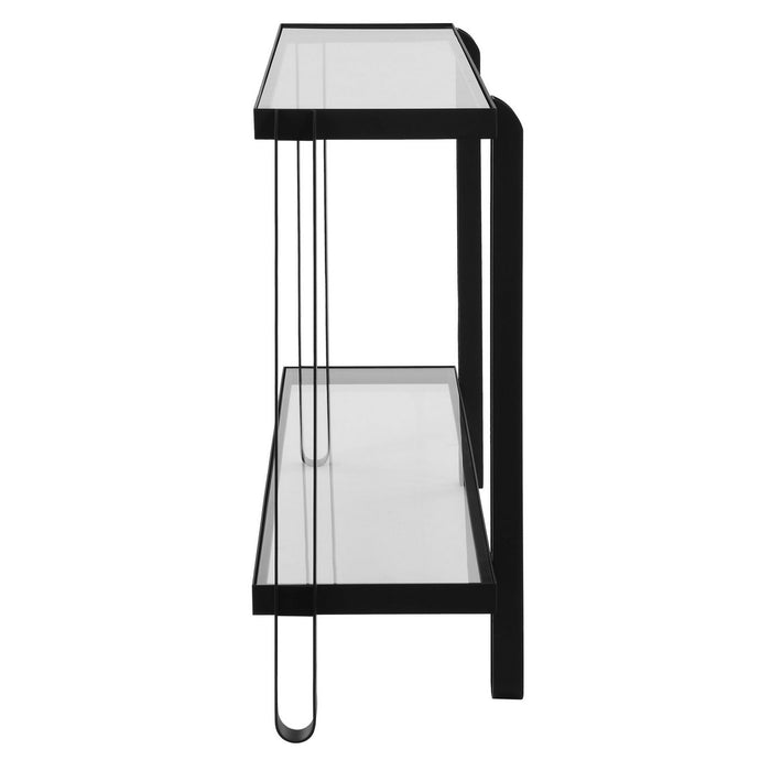 Uttermost 24233 Console Table, Satin Black