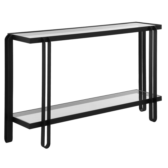 Uttermost 24233 Console Table, Satin Black
