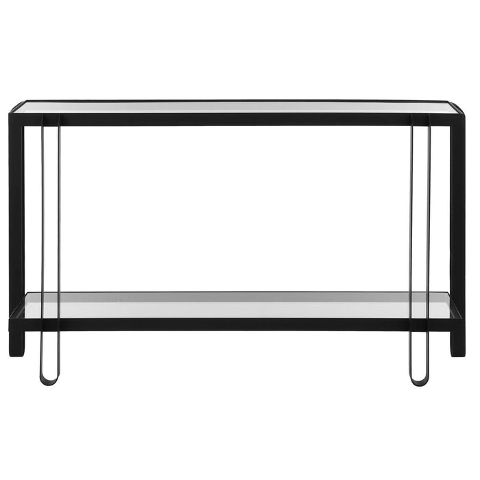 Uttermost 24233 Console Table, Satin Black