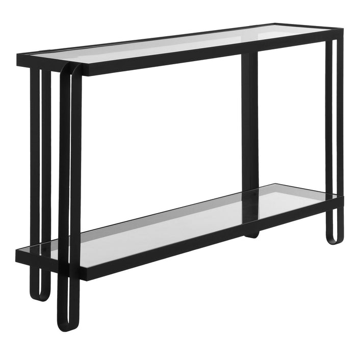 Uttermost 24233 Console Table, Satin Black