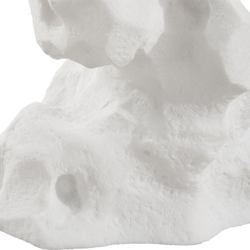 Uttermost 24253 Drink Table, White Stone