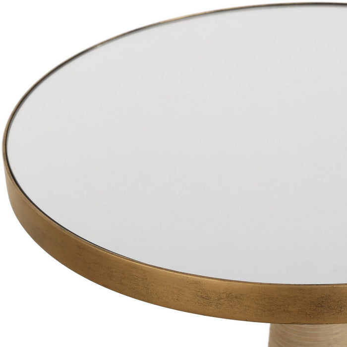 Uttermost 24392 Accent Table, Antique Brass