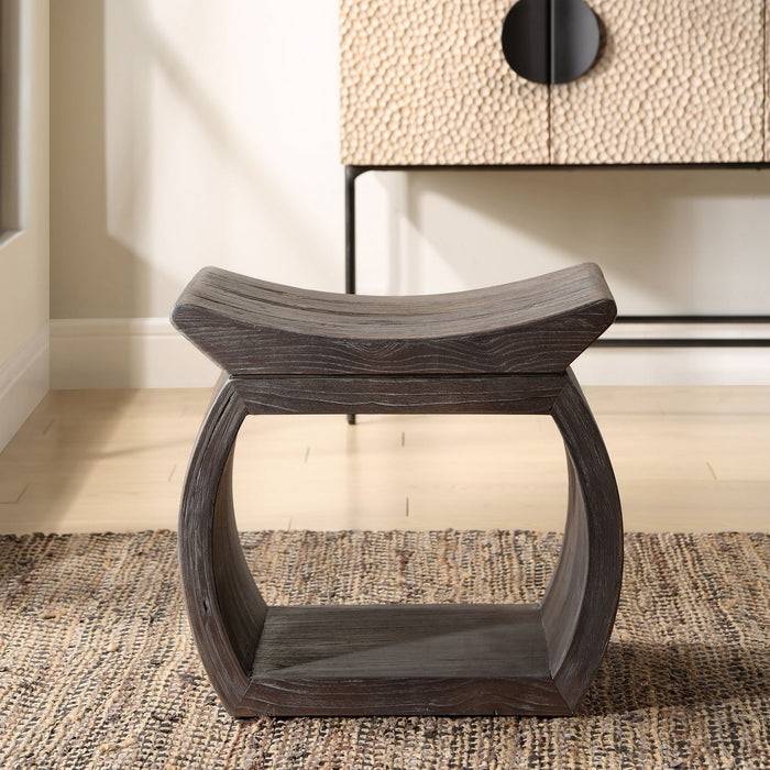 Uttermost 24401 Accent Stool, Solid Wood