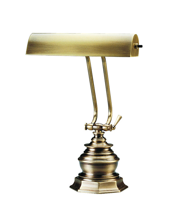 House of Troy P10-111-71 One Light Piano/Desk Lamp, Antique Brass