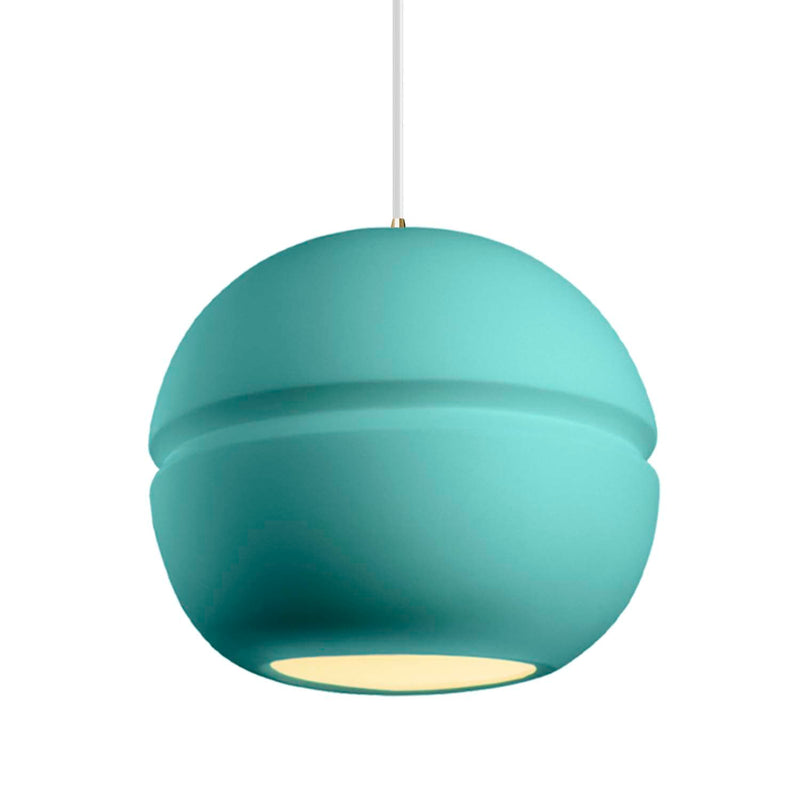 Justice Designs CER-6415-RFPL-ABRS-WTCD One Light Pendant, Reflecting Pool