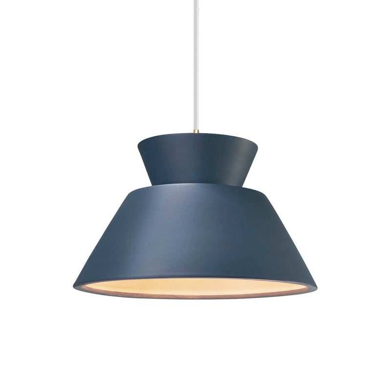 Justice Designs CER-6420-MID-ABRS-WTCD One Light Pendant, Midnight Sky