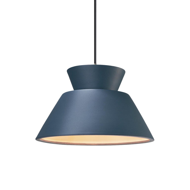 Justice Designs CER-6420-MID-NCKL-BKCD One Light Pendant, Midnight Sky