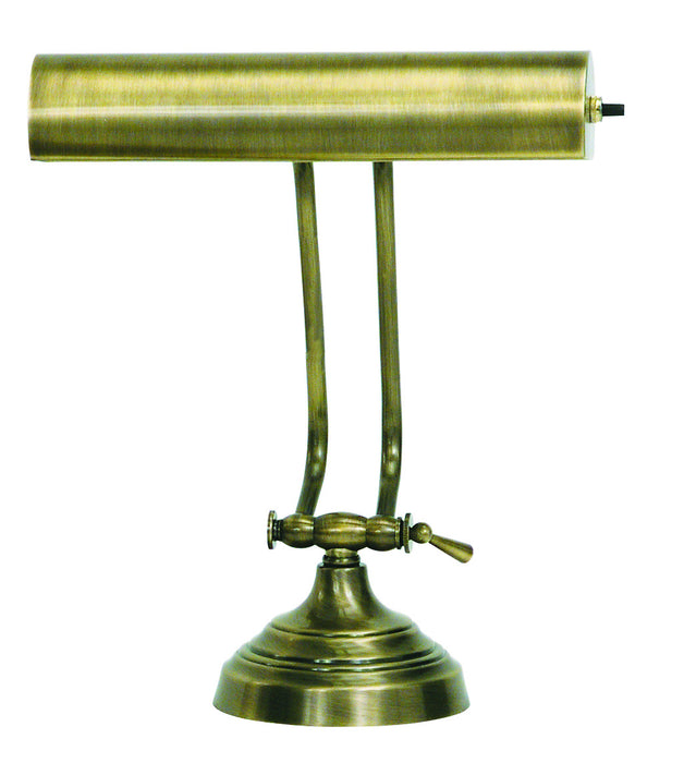 House of Troy AP10-21-71 One Light Piano/Desk Lamp, Antique Brass