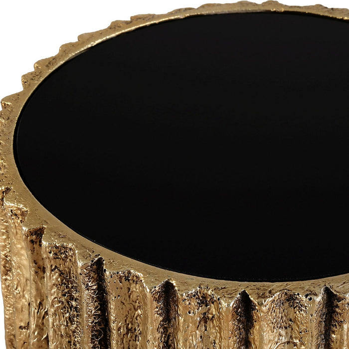 Uttermost 24407 Drink Table, Antique Gold