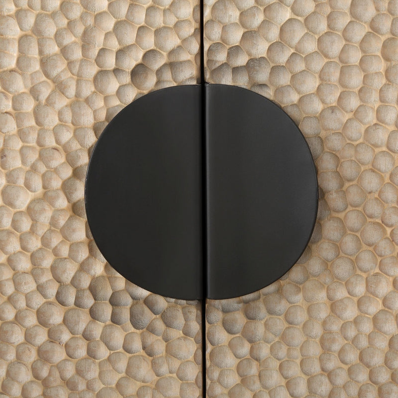 Uttermost 24437 Cabinet, Solid Black Iron