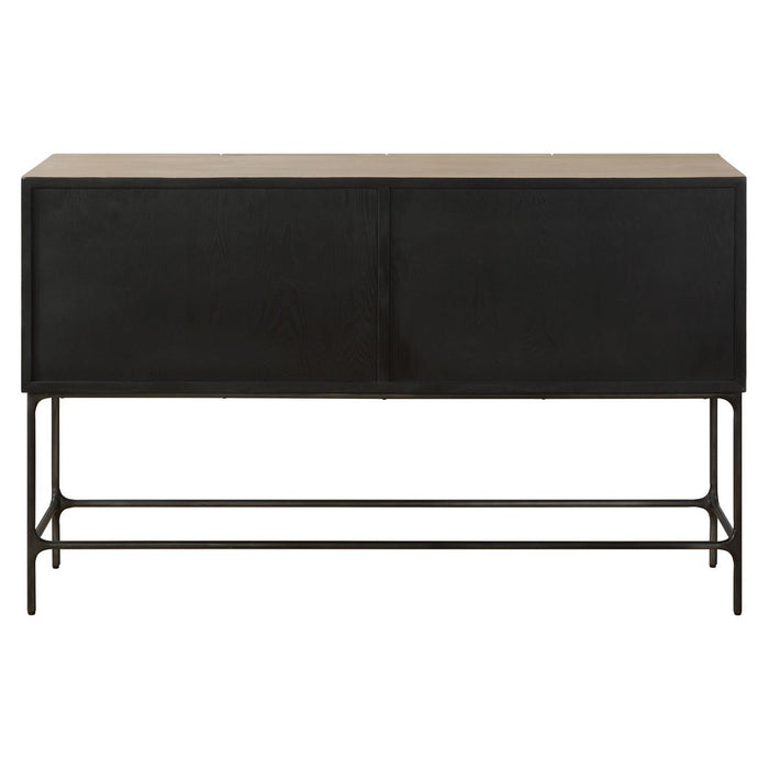 Uttermost 24437 Cabinet, Solid Black Iron