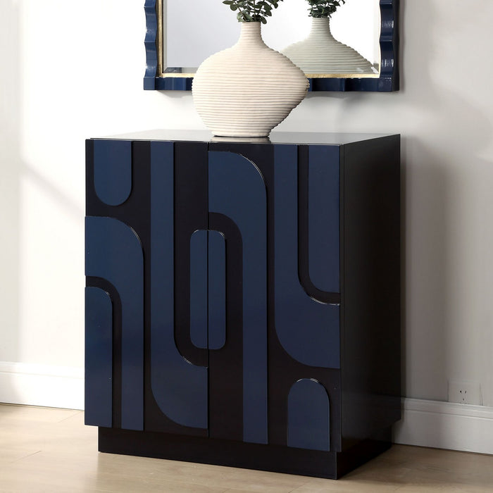 Uttermost 24473 Cabinet, Glossy Cobalt Blue
