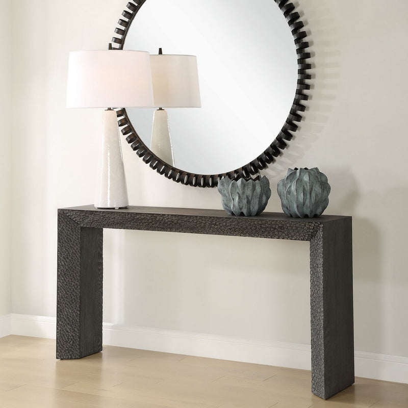Uttermost 24594 Console Table, Rich Ebony