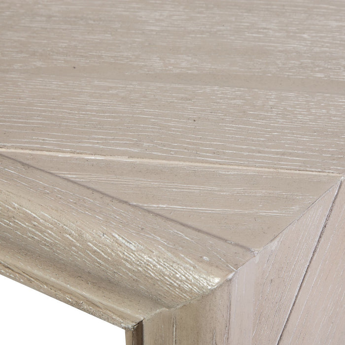 Uttermost 24757 Console Table, Light Oak Solids With Oak Veneer