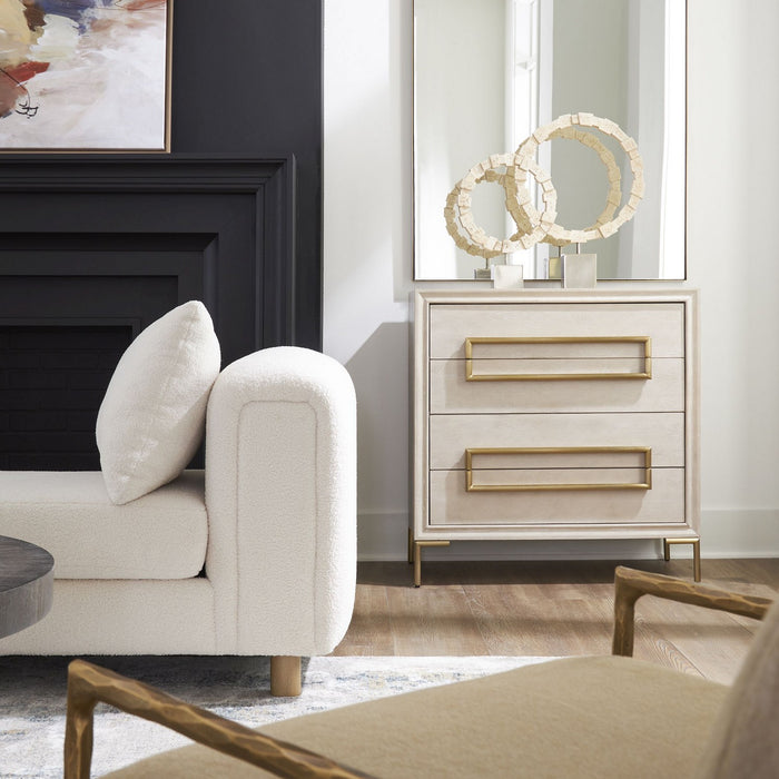 Uttermost 24770 Accent Chest, Brushed Brass