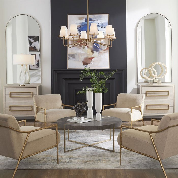 Uttermost 24770 Accent Chest, Brushed Brass