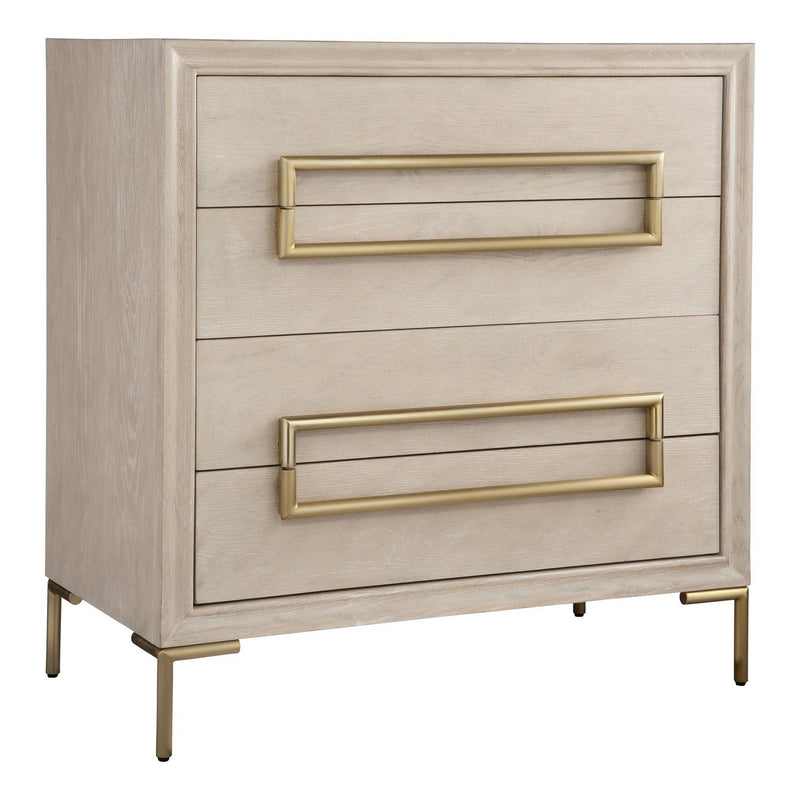 Uttermost 24770 Accent Chest, Brushed Brass