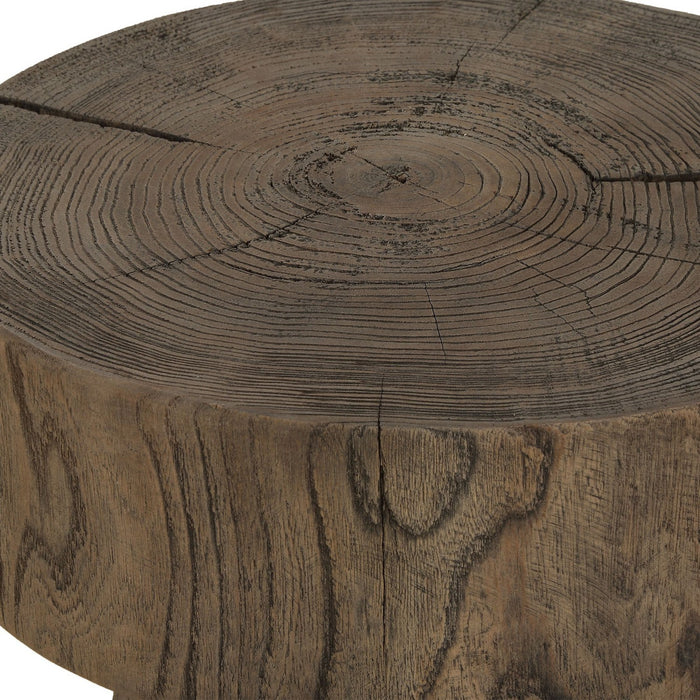 Uttermost 24818 Accent Table, Solid Reclaimed Oak
