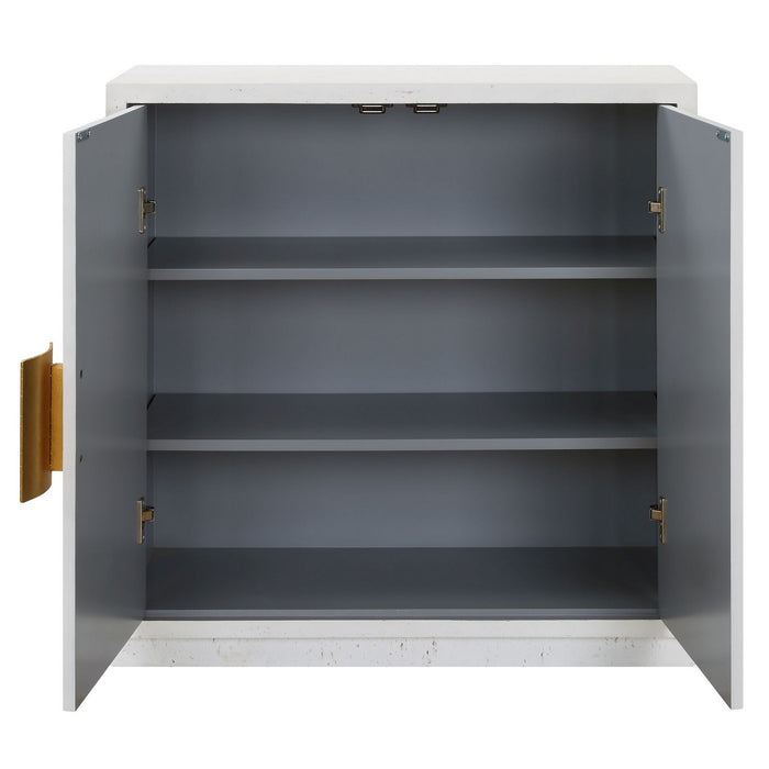 Uttermost 24825 Cabinet, Antique Gold Iron