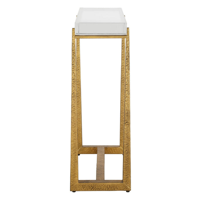 Uttermost 24839 Accent Table, Antique Gold