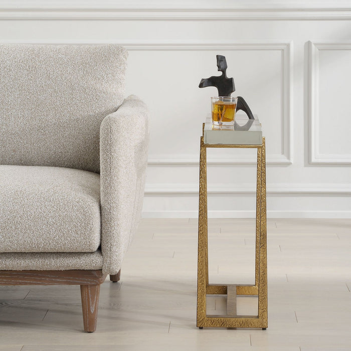 Uttermost 24839 Accent Table, Antique Gold