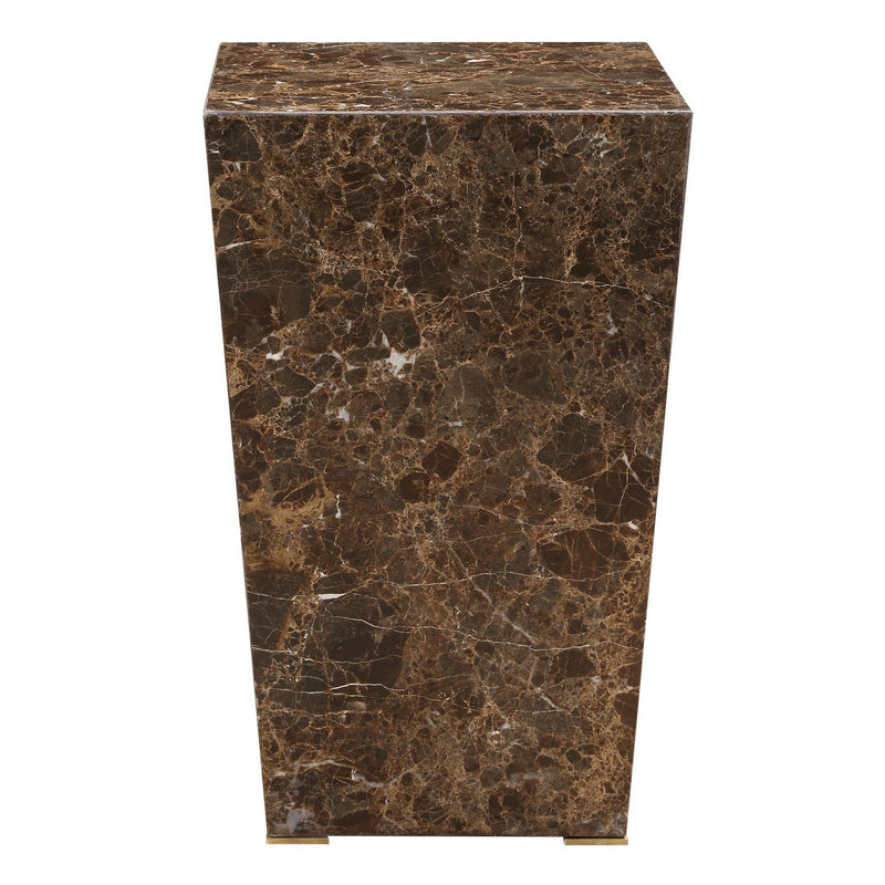 Uttermost 24879 Accent Table, Brushed Brass