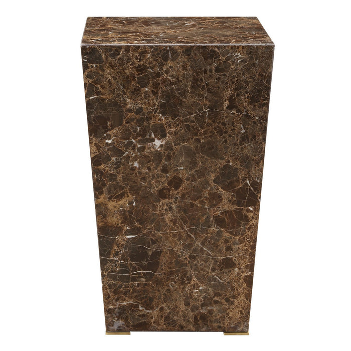 Uttermost 24879 Accent Table, Brushed Brass