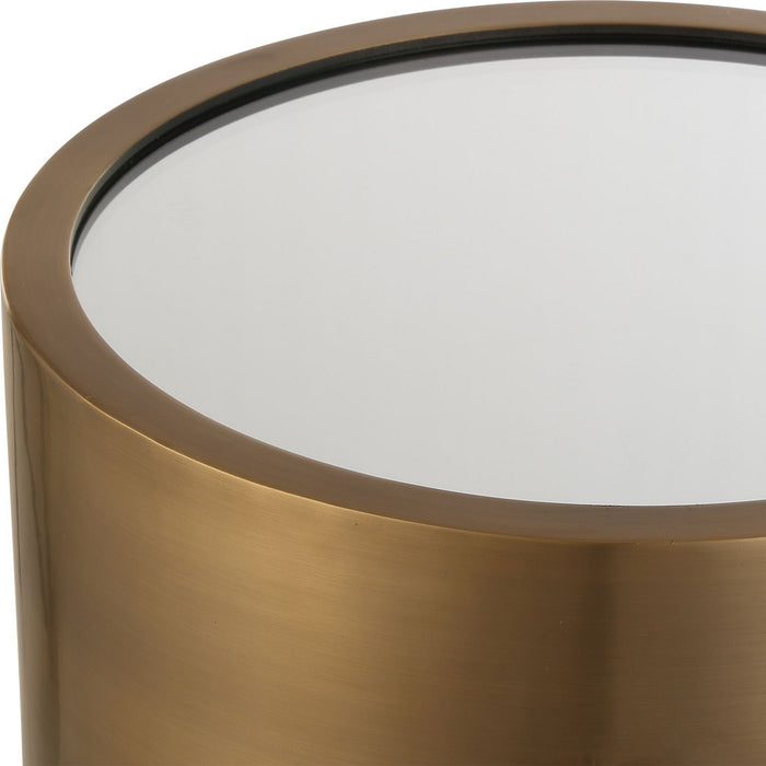 Uttermost 24905 Drink Table, Brushed Brass