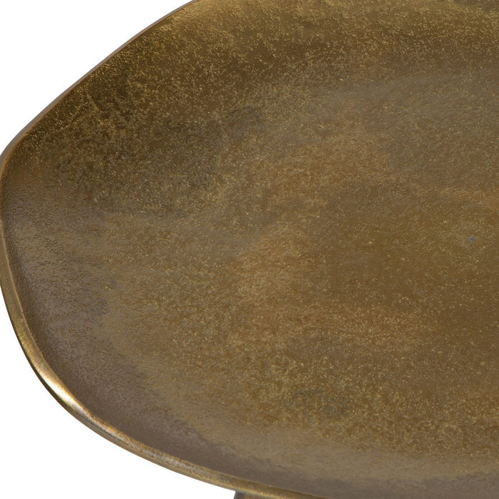 Uttermost 24938 Accent Table, Antique Brass