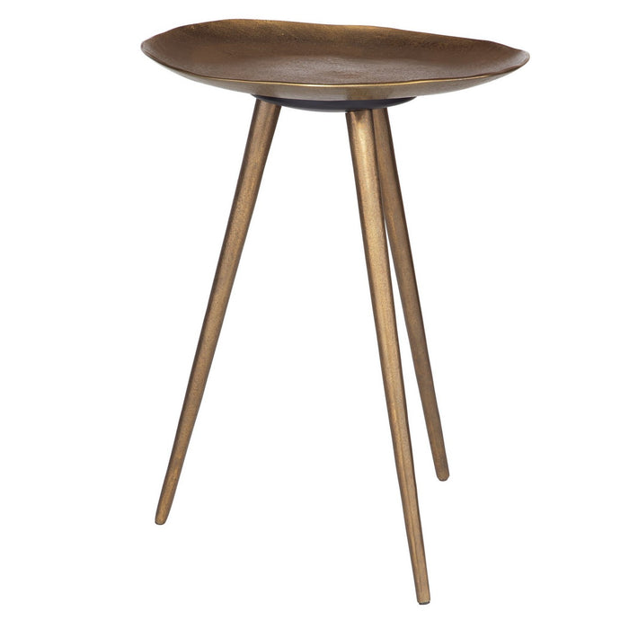 Uttermost 24938 Accent Table, Antique Brass