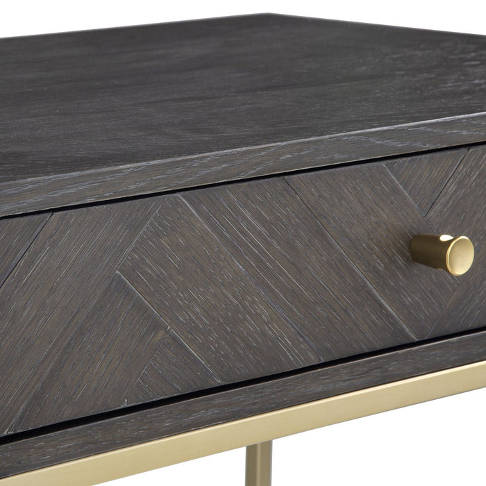 Uttermost 24989 Side Table, Dark Walnut