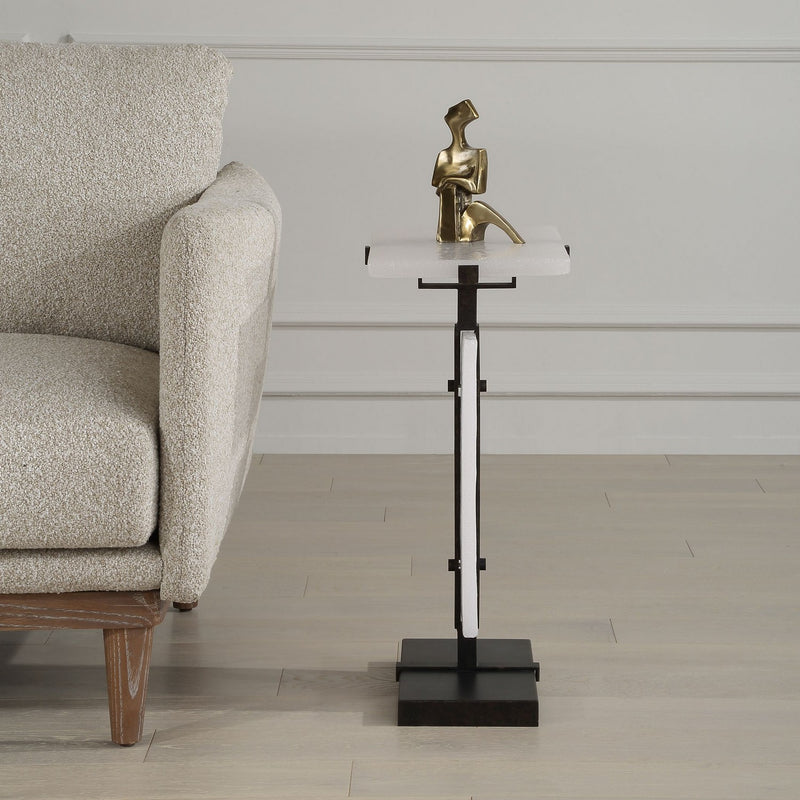 Uttermost 25778 Accent Table, Aged Bronze