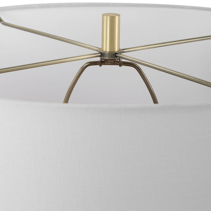Uttermost 30292 One Light Table Lamp, Satin White