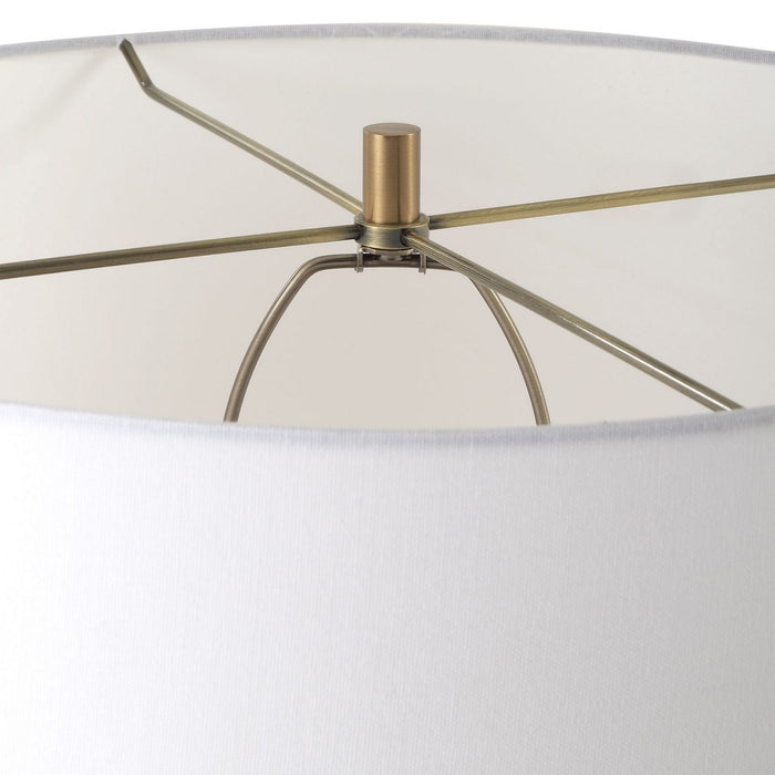 Uttermost 30294 One Light Floor Lamp, Antique Brass