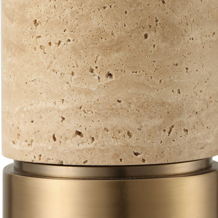 Uttermost 30294 One Light Floor Lamp, Antique Brass