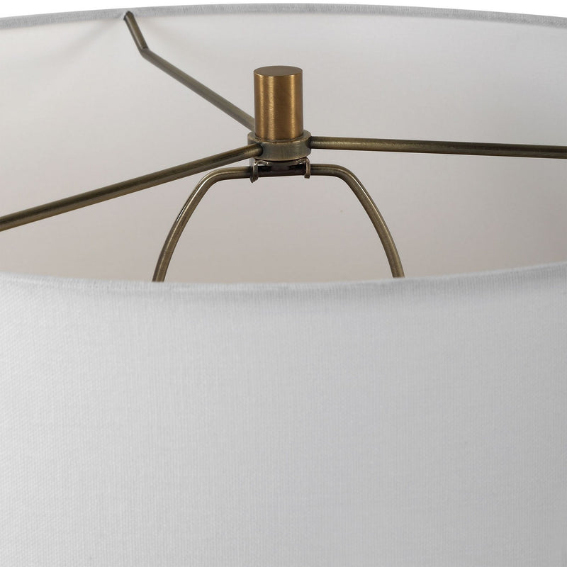 Uttermost 30296-1 One Light Table Lamp, Brass
