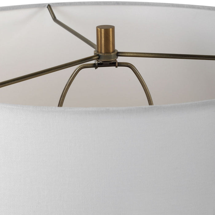 Uttermost 30296-1 One Light Table Lamp, Brass
