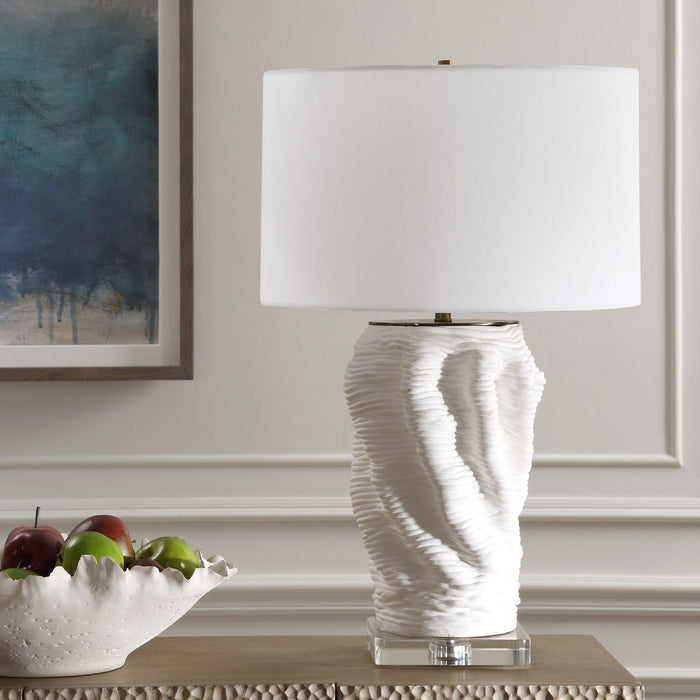Uttermost 30296-1 One Light Table Lamp, Brass