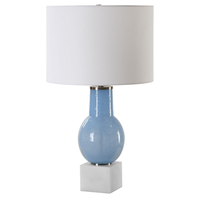 Uttermost 30297-1 One Light Table Lamp, Brushed Nickel