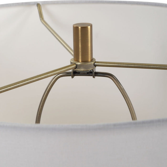 Uttermost 30298-1 One Light Table Lamp, Antique Brass