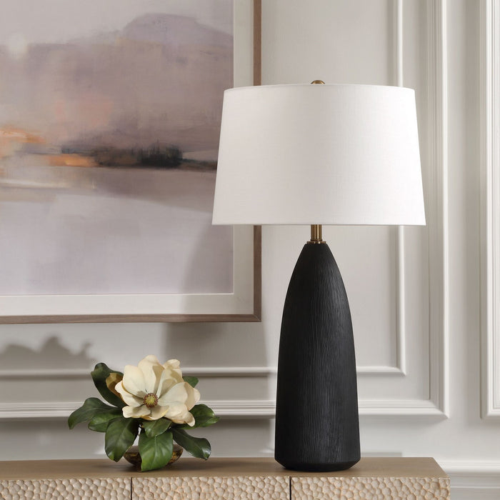 Uttermost 30299 One Light Table Lamp, Antique Brass