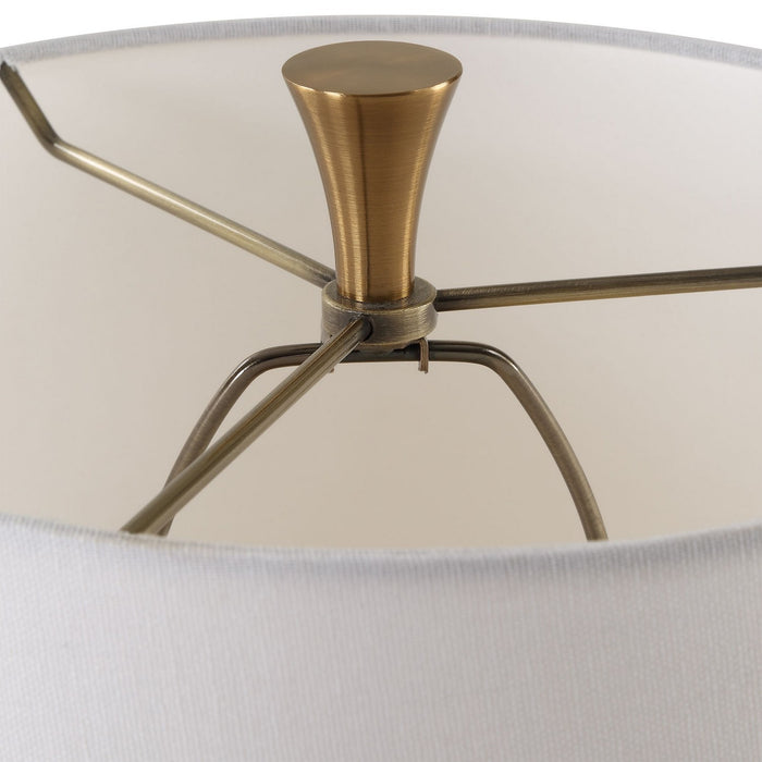 Uttermost 30343-1 One Light Table Lamp, Antique Brass