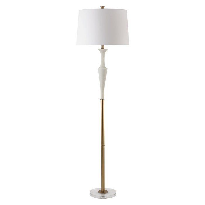 Uttermost 30344-1 One Light Floor Lamp, Antique Brass