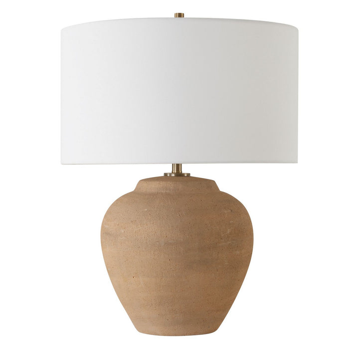 Uttermost 30347-1 One Light Table Lamp, Brushed Antique Brass
