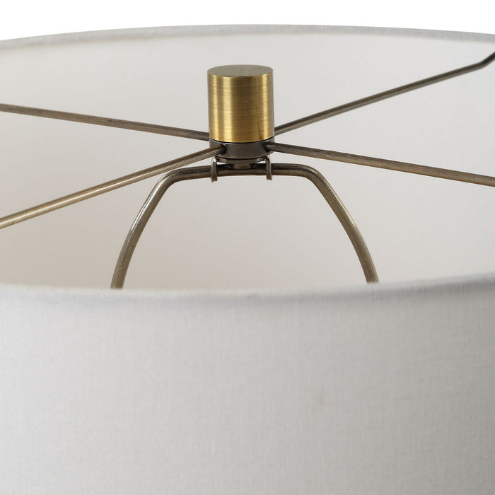 Uttermost 30349-1 One Light Table Lamp, Antique Brass