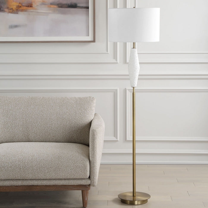 Uttermost 30352 One Light Table Lamp, Antique Brass