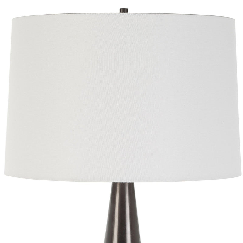 Uttermost 30355 One Light Table Lamp, Black Iron