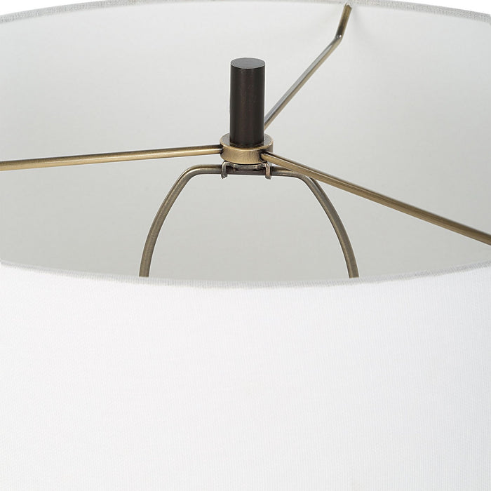 Uttermost 30355 One Light Table Lamp, Black Iron